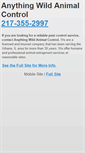 Mobile Screenshot of anythingwildanimalcontrolil.com